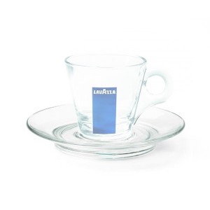 Sous tasse pour tasse à café/thé 32cl en verre Voluto — Festiloc
